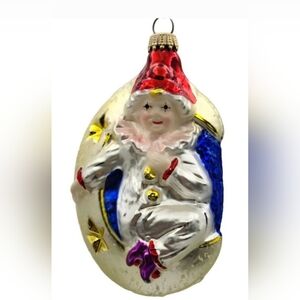 Christopher Radko "Mooning Over You" Glass Ornament, handblown & handpainted